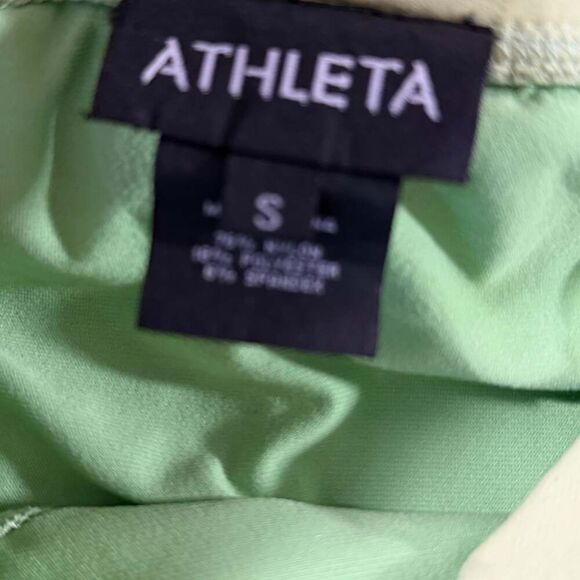 Athleta Green Athletic Skort Skirt Women's Small Zip Pocket Tennis Golf - Picture 6 of 6